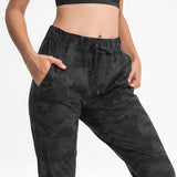 The Stretcher Ankle-Tied Cropped Fitness Pants